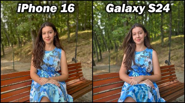 Появилось сравнение камер iPhone 16 Pro, iPhone 15 Pro и Samsung Galaxy S24